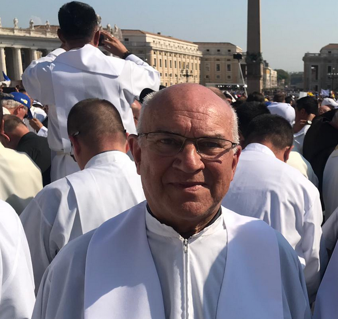 Ángel Camino, en Roma