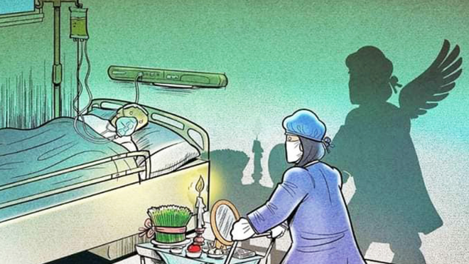 Sanitarios, ángeles