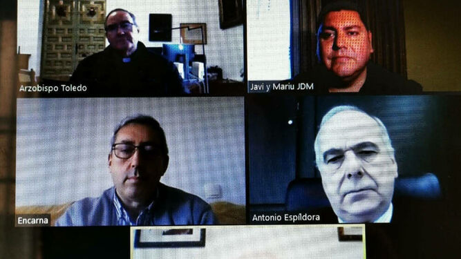 Reunión del arzobispo de Toledo con el equipo directivo de Cáritas Diocesana de Toledo