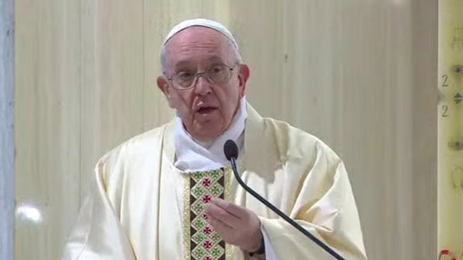El Papa, hoy, en Santa Marta