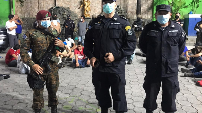 Crisis del coronavirus. Fuerzas armadas de El Salvador