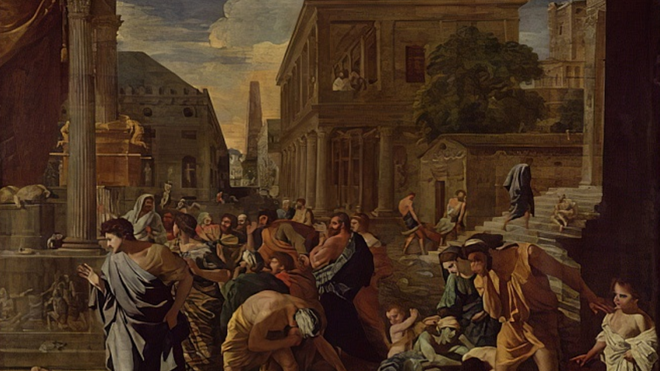 "La peste en Ashdod", por Nicolas Poussin