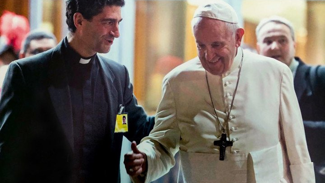 Augusto Zampini y el papa Francisco