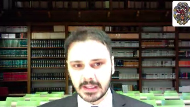 David González Gil, gerente de la UPSA, durante la rueda de prensa