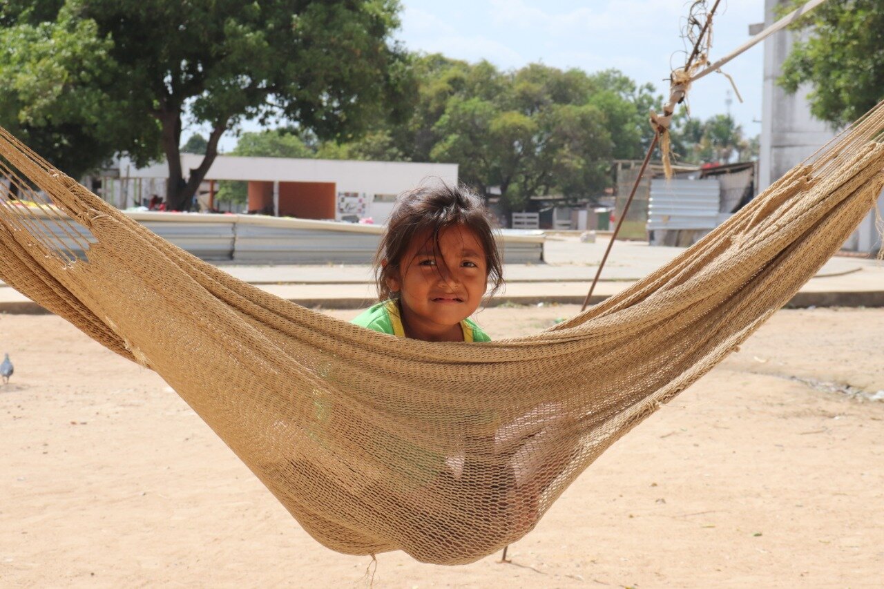 Niña migrante