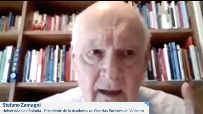 Stefano Zamagni, catedrático de la U. de Bolonia y presidente de la Academia de Ciencias Sociales del Vaticano