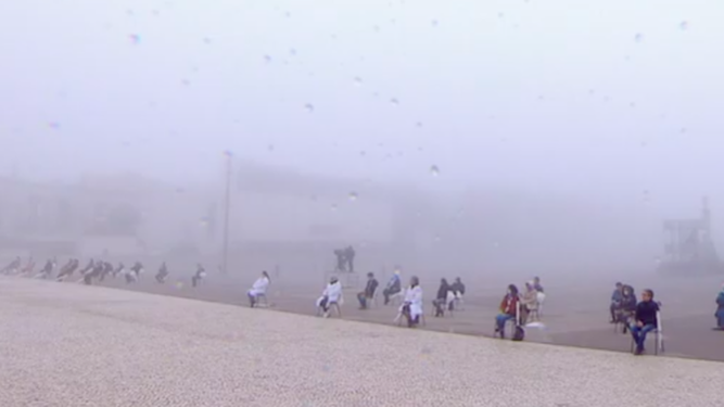 Fátima, 2020: la 'Mujer vestida de sol' surgió entre la niebla y la 'saudade' de los peregrinos ausentes