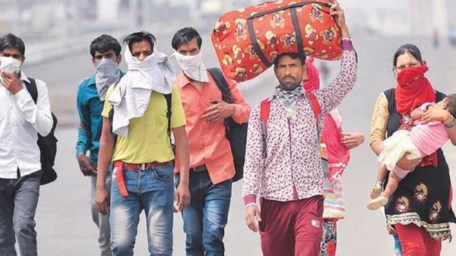 Migrantes y coronavirus en India