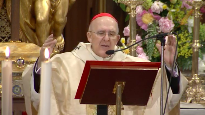 Carlos Osoro, en la misa de San Francisco en la basílica