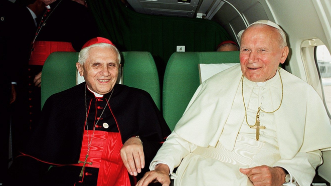 Juan Pablo II y Ratzinger