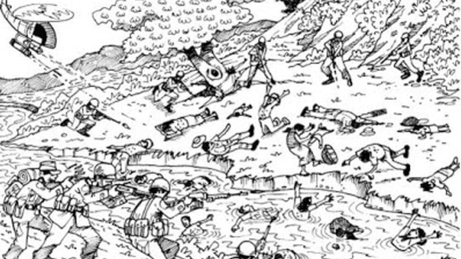 Masacre del Sumpul. Dibujo