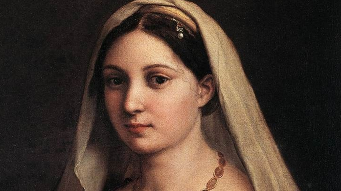 Detalle de 'Dama con velo', Rafael