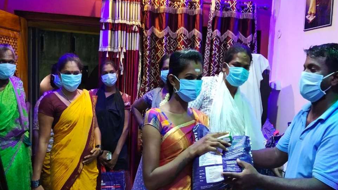Apoyo durante la crisis a la población transgénero. Salesianos de Tamil Nadu