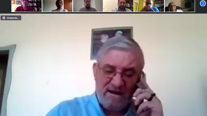 Adolfo Zon, durante el webinar