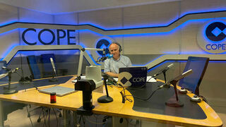 Faustino Catalina, en los estudios de Cope