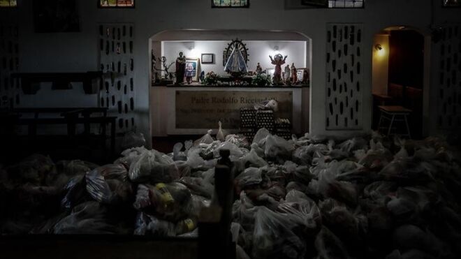 Vista interior de la Parroquia Santa María Madre del Pueblo, el 19 de mayo de 2020 en Buenos Aires (Argentina)