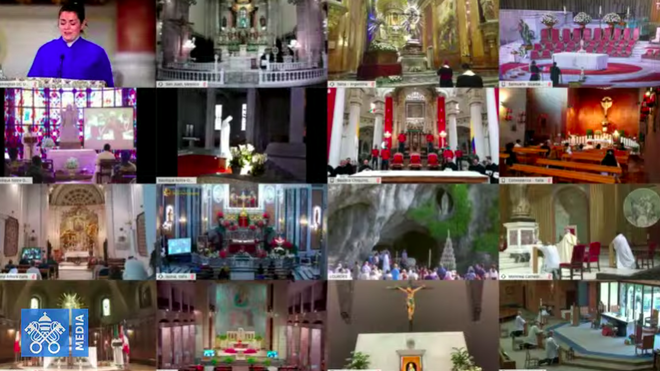 "Haz que Dios nos libere de esta terrible epidemia, y que la vida pueda reanudar su curso normal con serenidad"