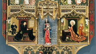 Detalle del Retablo de los Gozos de Santa María