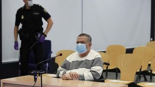 Inocente Montano, durante la primera sesión del juicio