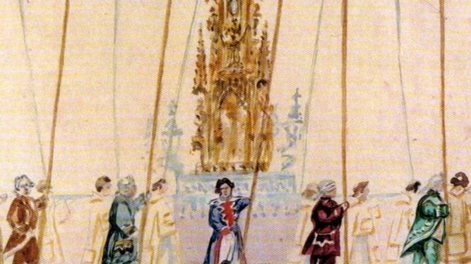 Dibujo de la custodia desaparecida