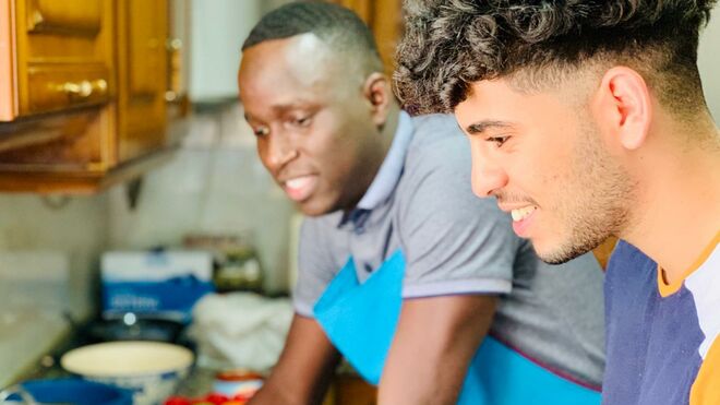 Jóvenes refugiados