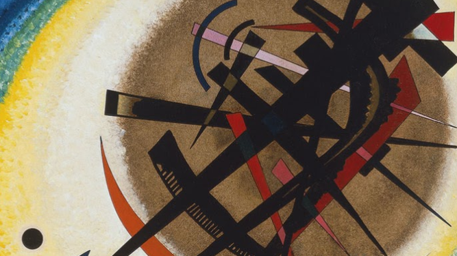 Detalle de 'En el óvalo claro', Kandinsky