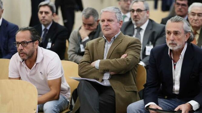 Correa y 'El Bigotes', durante el juicio