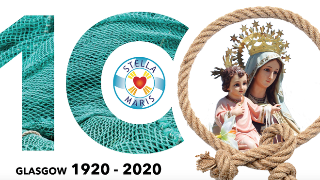 Cartel del centenario del Apostolado del mar