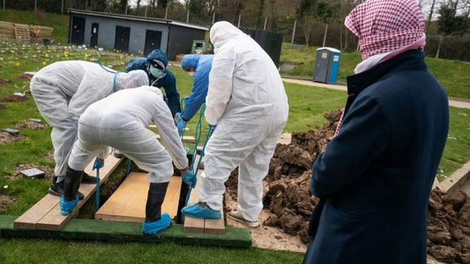 Entierro de un niño musulmán en UK