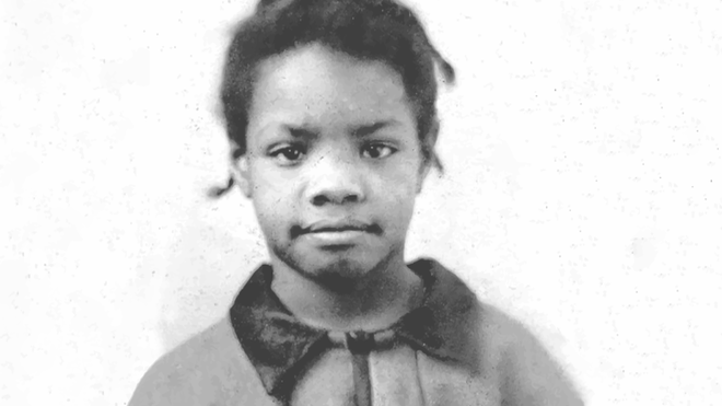 La escritora Maya Angelou, en su niñez