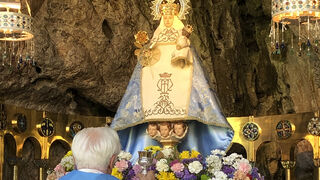 Oración del P. Ángel en Covadonga