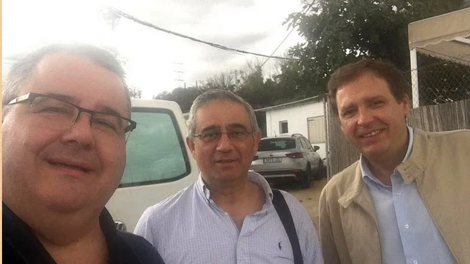 Rafael Vez, Antonio Casado y el abogado García Berbel