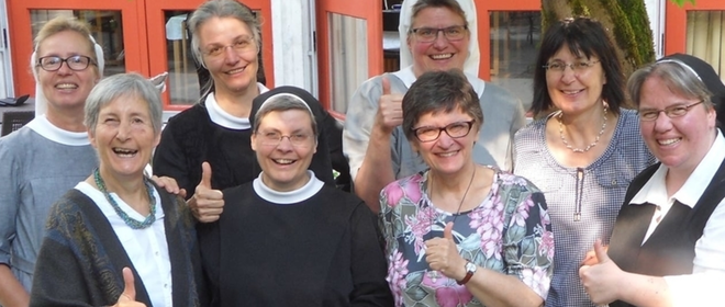 El grupo de monjas alemanas