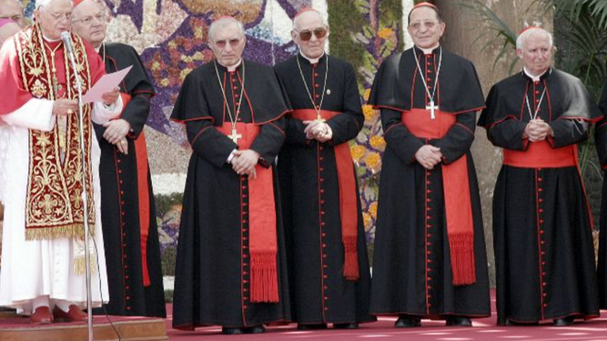 Benedicto XVI, Rouco, Cañizares... durante la visita del Pontífice a Valencia