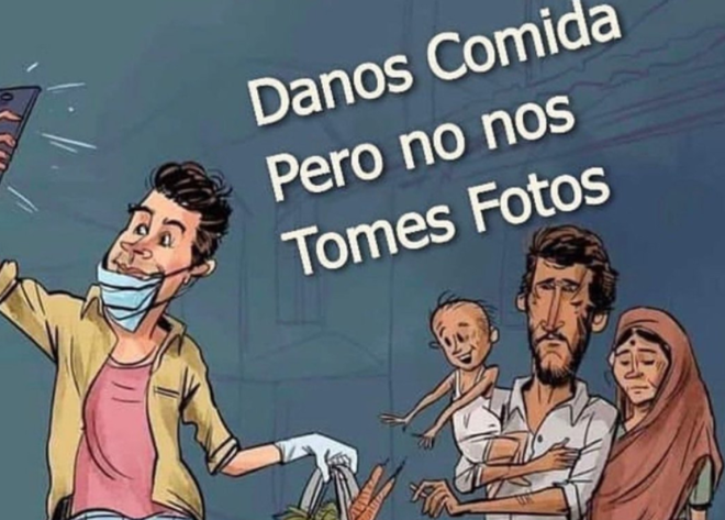 Danos comida, pero no nos tomes fotos