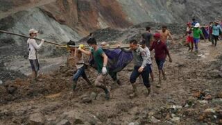 Mineros en Birmania