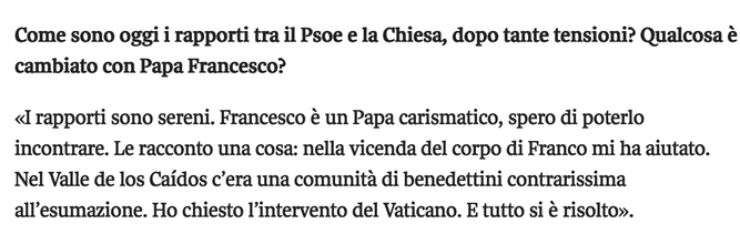 La pregunta del Corriere
