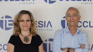 José Luis Pinilla Martín junto a  Mari Fran Sánchez Vara, su relevo en el cargo