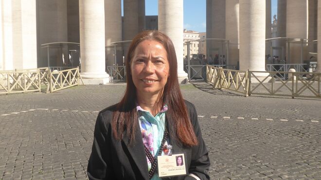 Hna. Laura Vicuña Pereira, representante de los pueblos indígenas en la Conferencia Eclesial de la Amazonía