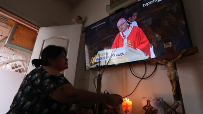 El arzobispo de Lima, por TV