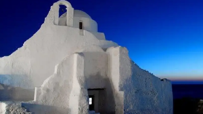 Iglesia de Paraportani, en Mykonos Grecia