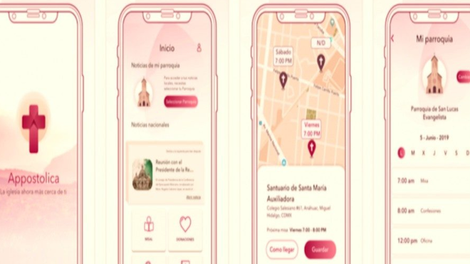 Funciones de la APP Appostolica