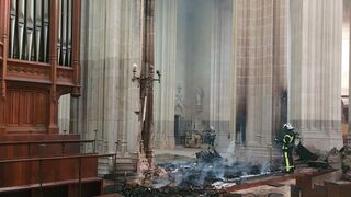 Así quedó la catedral de Nantes tras el incendio