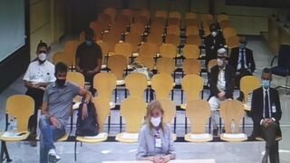 Procesados asistentes al juicio