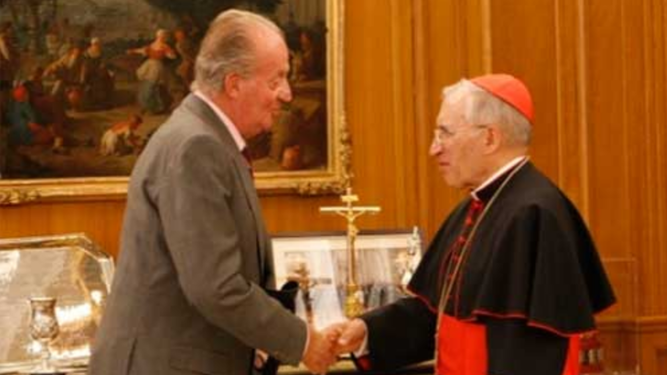 Juan Carlos I y el cardenal Rouco