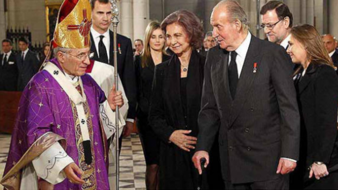 Juan Carlos I y el cardenal Rouco