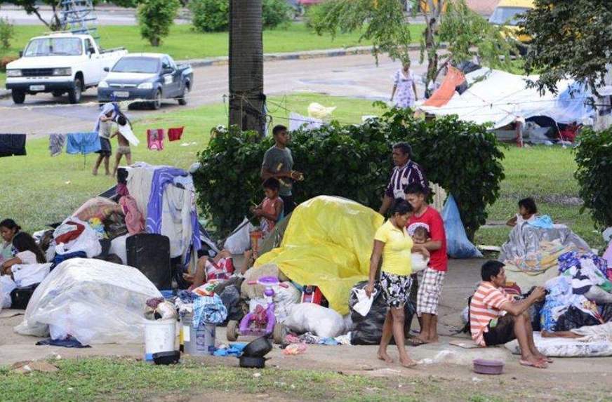 Migrantes en Manaos