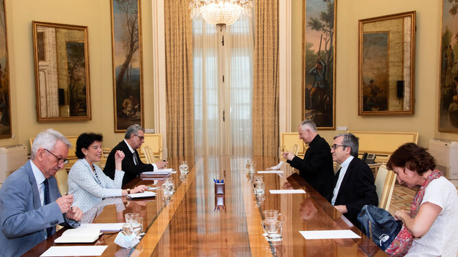 Encuentro Celáa-Argüello en el Ministerio de Educación