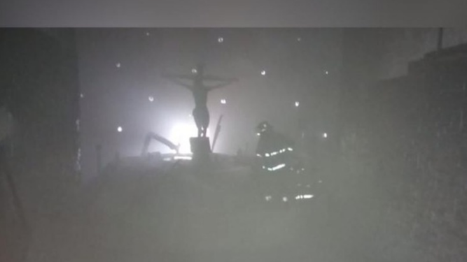 Cristo incendiado
