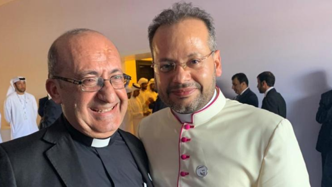 El Padre Carlos y Monseñor Yoannis Gaid